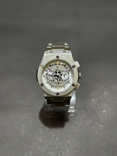 Hublot Chronograph – Water-Resistant Stainless Steel Luxury Watch with box